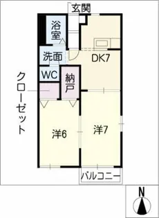 エトワール富士【2階】の間取り