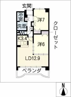 グランプラス真清Ⅱ【4階】の間取り