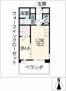 WAFFLE HILLS MIRA【2階】の間取り