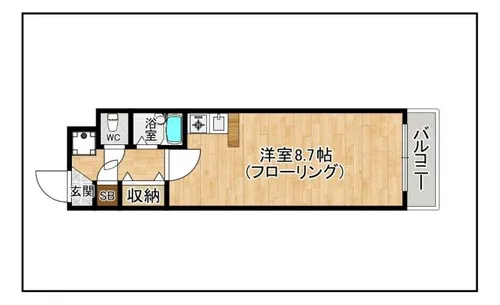 クレセール平和【2階】の間取り
