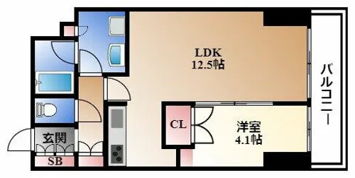 ラア・ケア覚王山【6階】の間取り