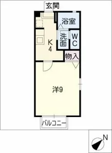 ディアス竹の山 A棟【1階】の間取り