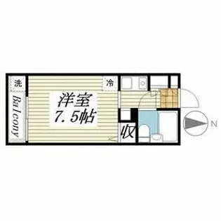 メゾン・ド・コリーヌ【0302号室】の間取り