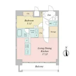 ポルタニグラ大須【1101号室】の間取り