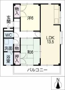 サンガーデン2【2階】の間取り
