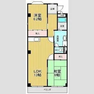 エスポワール梅森台【2階】の間取り