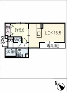 SHAMAISON HILLS白壁【1階】の間取り