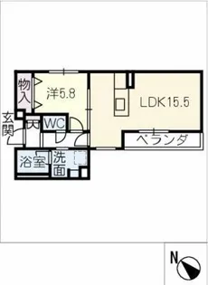 SHAMAISON HILLS白壁【2階】の間取り