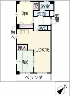 グレイスコート200【2階】の間取り
