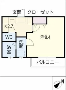 グリーンビレッジ【2階】の間取り