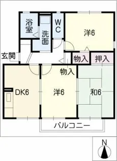 カトレア【2階】の間取り