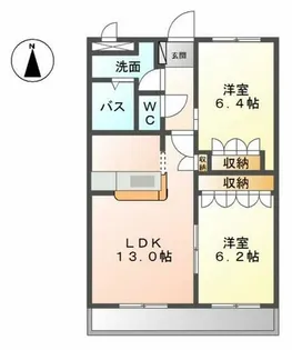 ルミナスハイム【1階】の間取り