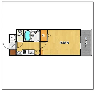 エンクレスト大手門II【8階】の間取り