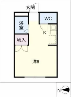 パークハイムみどり【1階】の間取り