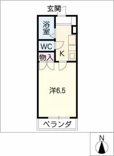 グランパス杁中【2階】の間取り