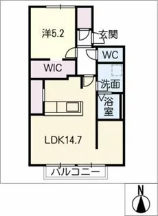アーバンハイツ【2階】の間取り