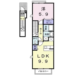 パインハースト E【2階】の間取り