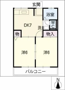 ピースフルⅠ【2階】の間取り