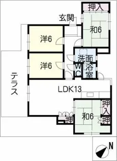 グレイス薬師山【3階】の間取り