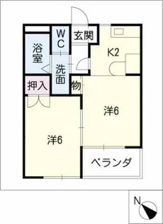 東マンションⅡ【5階】の間取り