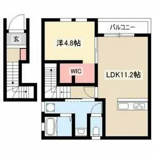 リーブルファイン下之一色町【2階】の間取り