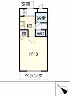クレセールミユキ【1階】の間取り