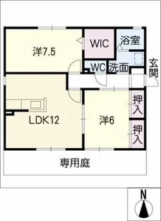 ミレニアムヴィレッジ B棟【1階】の間取り