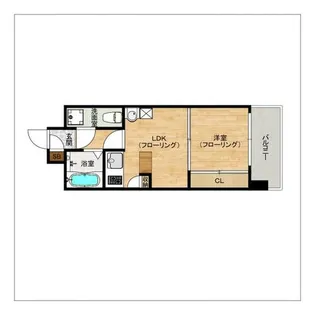エステートモア平尾堀川【10階】の間取り