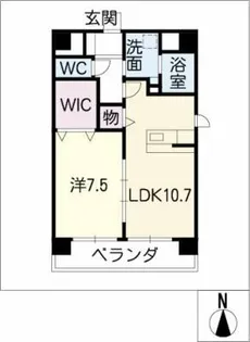 パークサイド千ノ郷【2階】の間取り