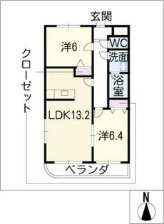 Comfort palace【2階】の間取り