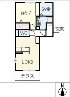 gutta【1階】の間取り
