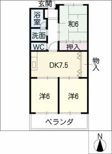 Limpia山池【1階】の間取り