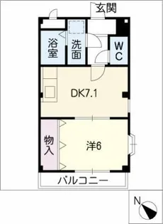 グランデージ ラ・ビータ【1階】の間取り