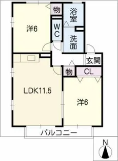 セレッソ・プリマベーラ【2階】の間取り