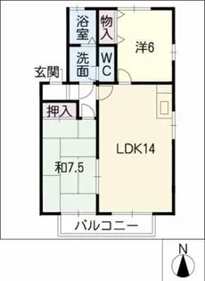 ノール・フォレスト【1階】の間取り