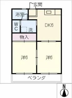 パークハイツいたくら【3階】の間取り