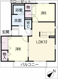 ラベンダーハウスⅡ【2階】の間取り