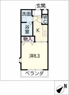 ルーミー寺本2号館【2階】の間取り