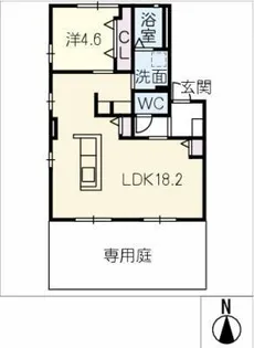 グレイスコート古井【1階】の間取り