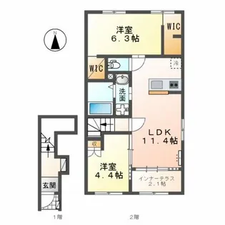 プリオール【2階】の間取り