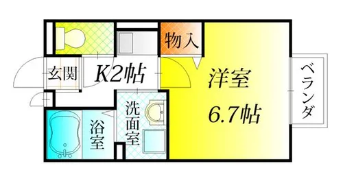 セジュール・シャトレーA棟【1階】の間取り