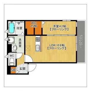 サンパーク大濠【1階】の間取り