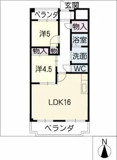ふるかわビル【4階】の間取り