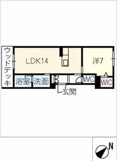 ヒューゲル【1階】の間取り