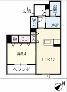 ヒューゲル【2階】の間取り