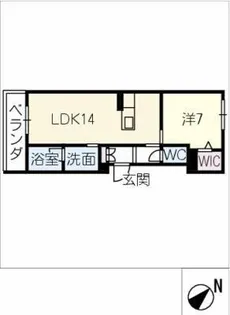 ヒューゲル【2階】の間取り