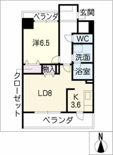 Casa Verde Aoi【3階】の間取り