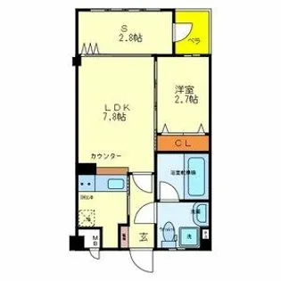 WESTRITZ巽【4階】の間取り