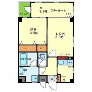 WESTRITZ巽【1階】の間取り