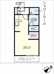 サンシャトー秋桜【1階】の間取り